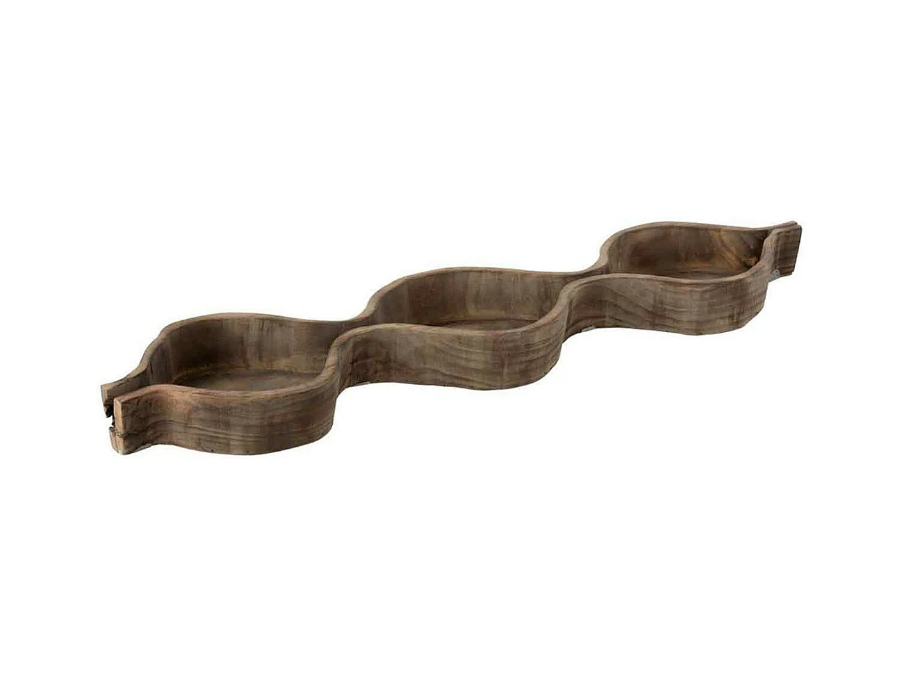 Coupelle Déco "3 Compartiments" 87cm Naturel