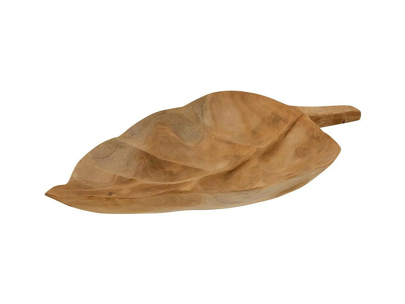 Coupelle Déco "Feuille Teck" 39cm Naturel