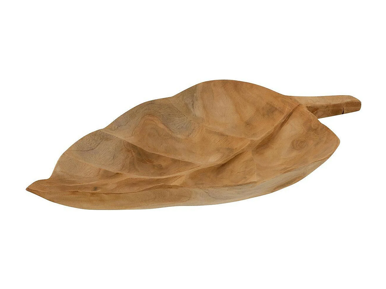 Coupelle Déco "Feuille Teck" 39cm Naturel