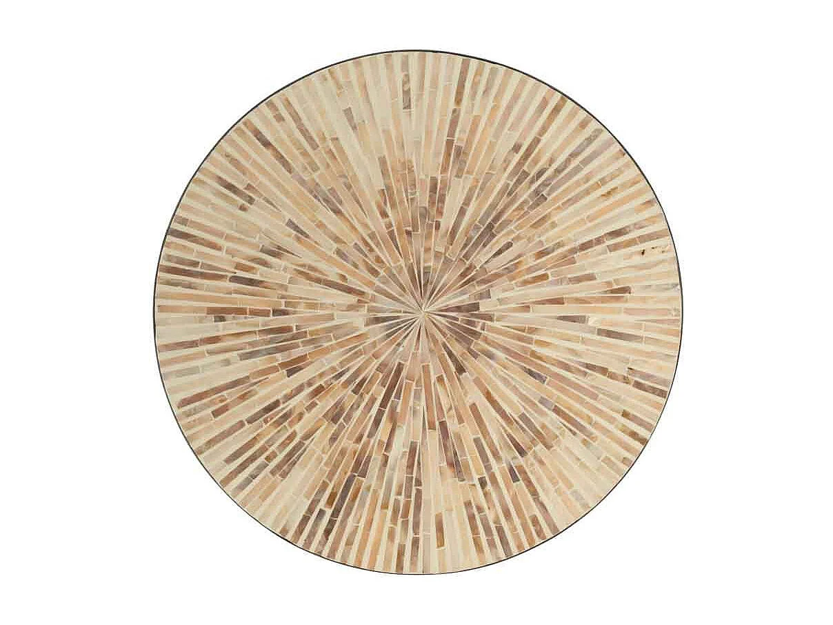 Plat Présentation Mosaïque "Nuye" 45cm Beige