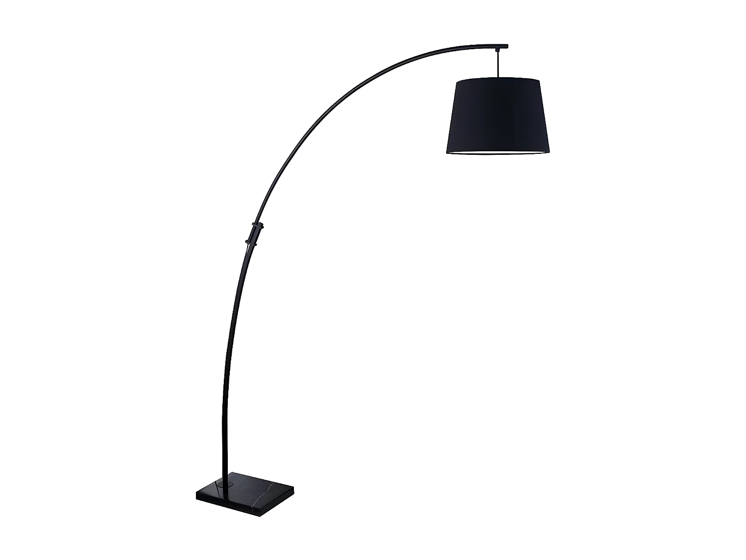 Lampadaire Arc Design "Missoula" 188cm Noir