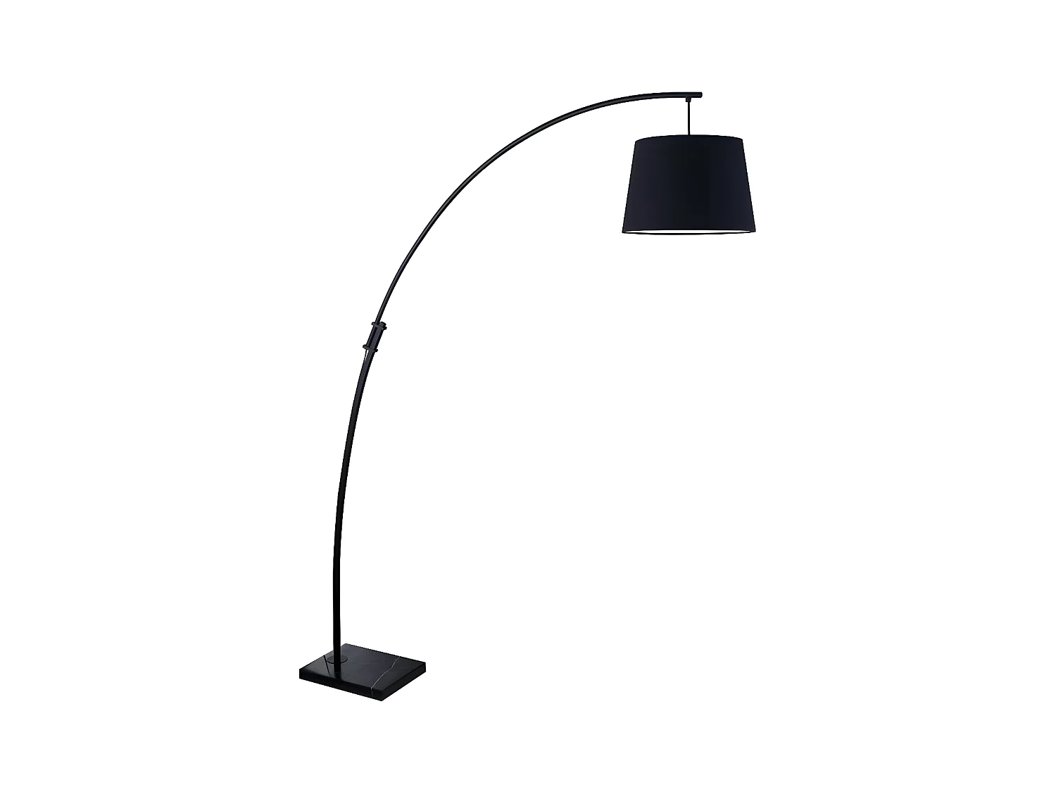 Lampadaire Arc Design "Missoula" 188cm Noir