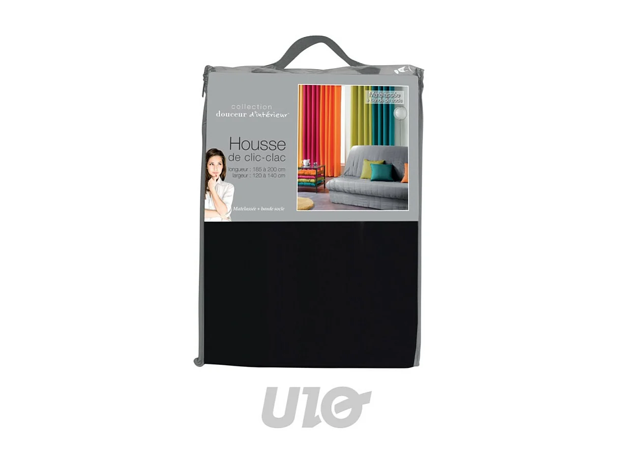 Housse de Clic-Clac "Essentiel" 120x140cm Noir