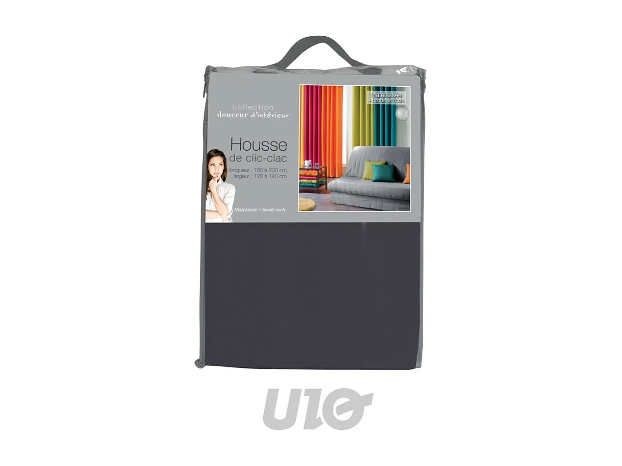 Housse de Clic-Clac "Essentiel" 120x140cm Béton