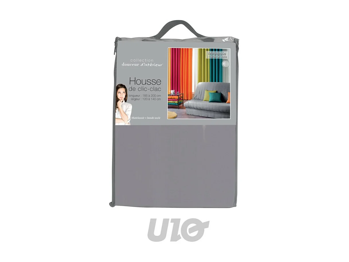 Housse de Clic-Clac "Essentiel" 120x140cm Gris