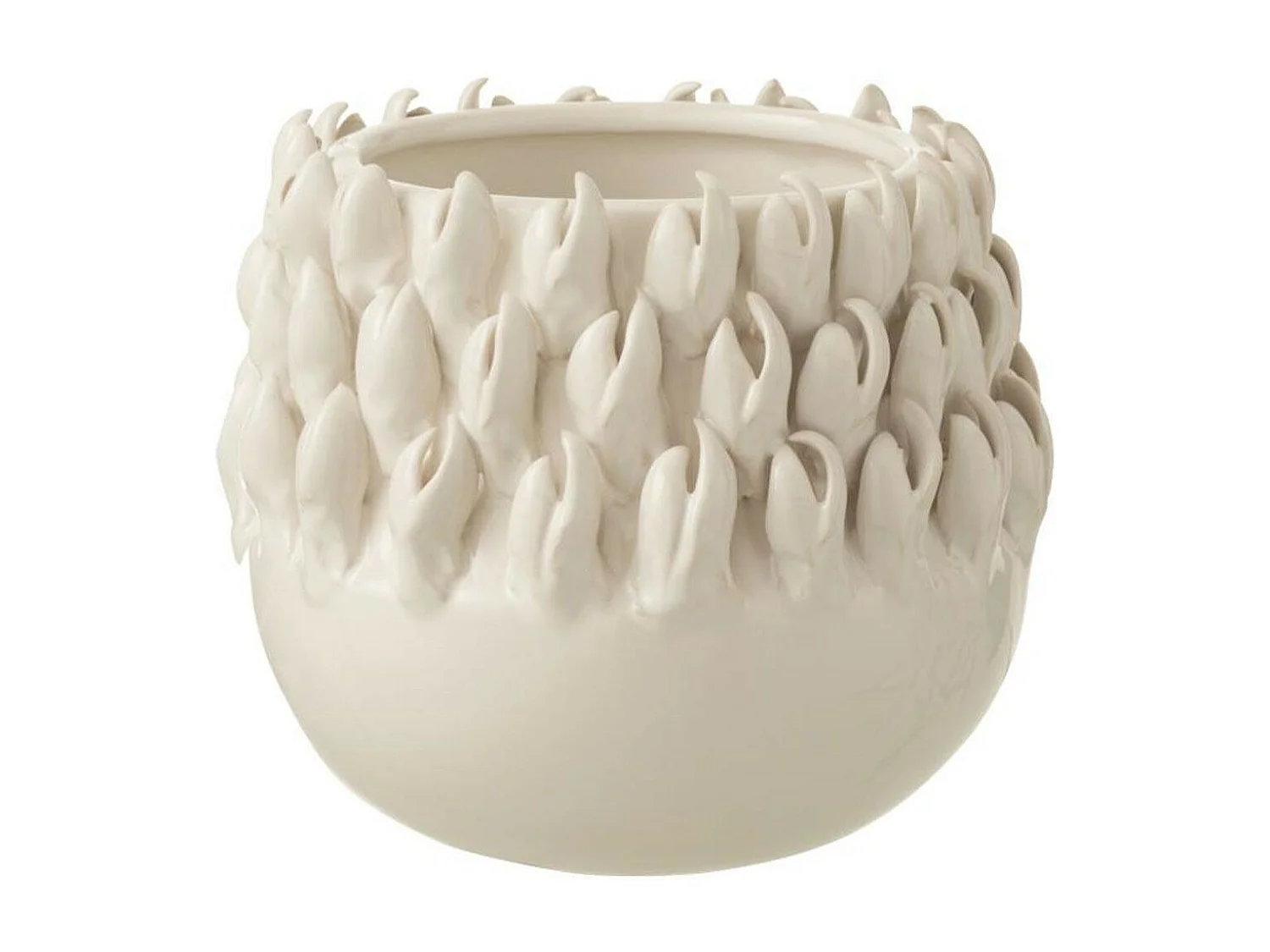 Cache-Pot "Ibiza Céramique" 16cm Blanc