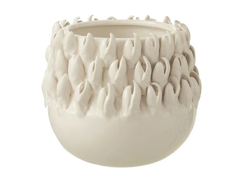 Cache-Pot "Ibiza Céramique" 16cm Blanc