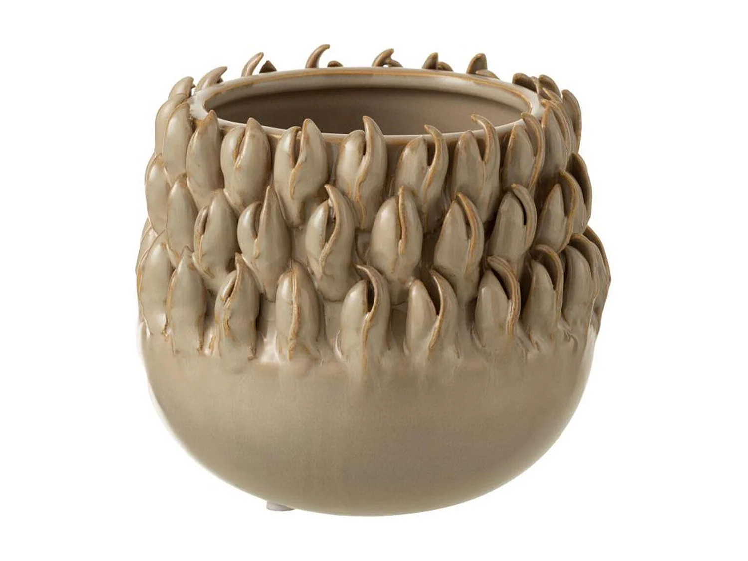 Cache-Pot "Ibiza Céramique" 16cm Naturel