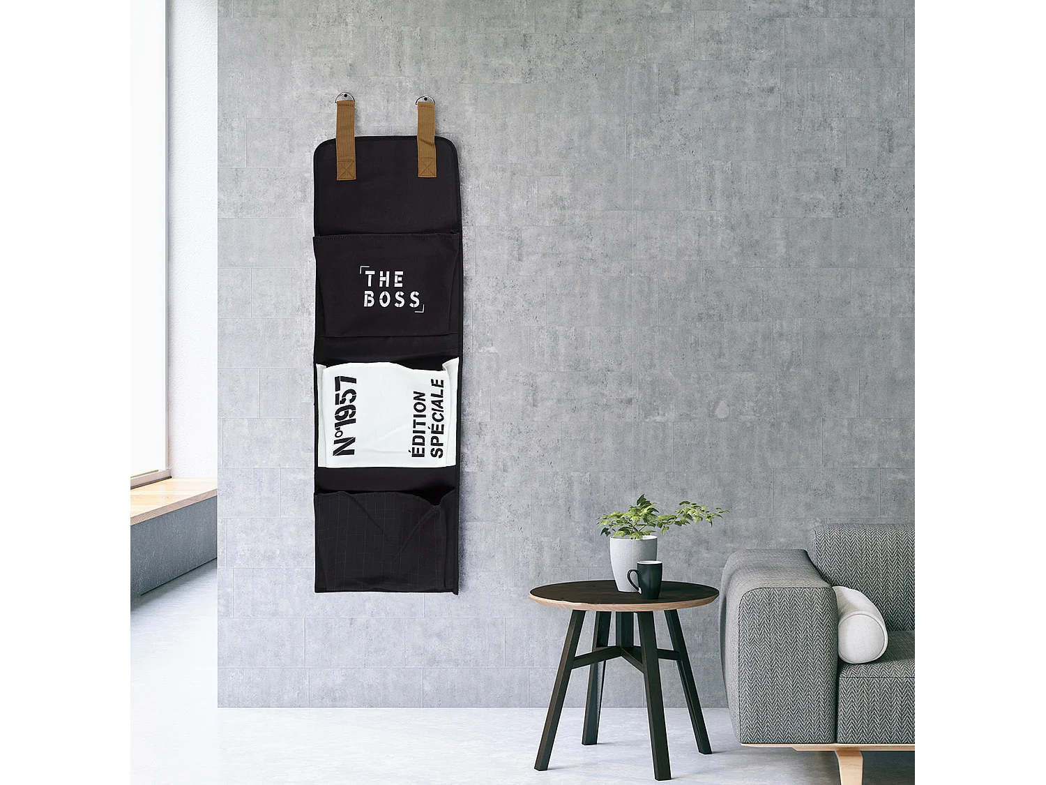 Rangement A Suspendre 3 Poches Boss Bleu