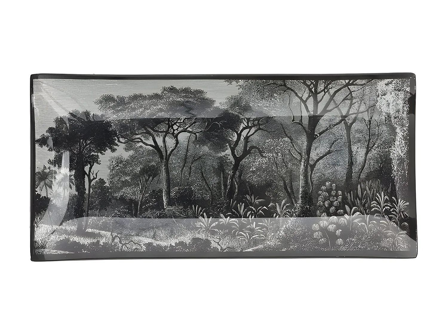 Vide-Poche en Verre "Black Forest" 21cm Noir