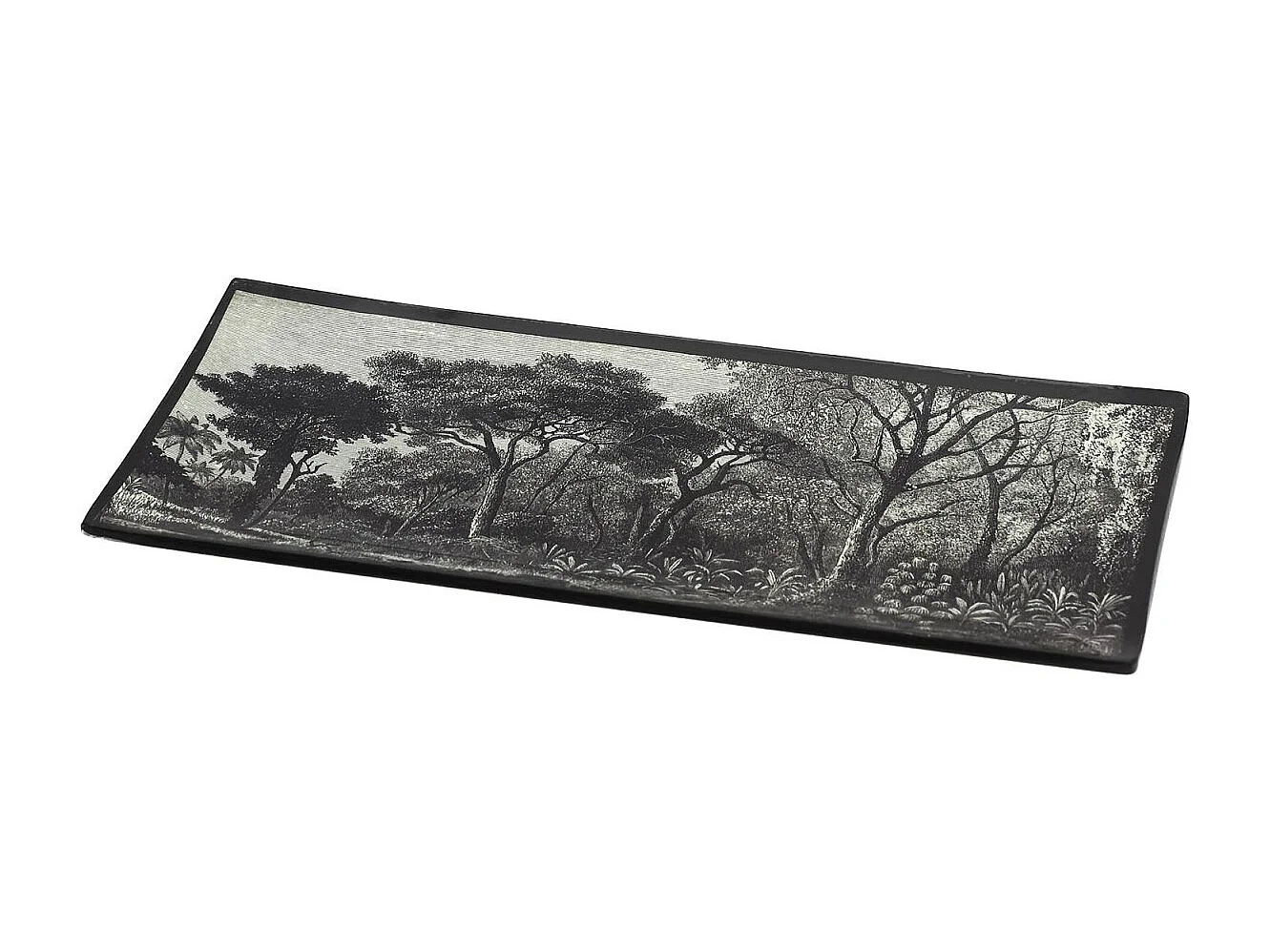 Vide-Poche en Verre "Black Forest" 21cm Noir