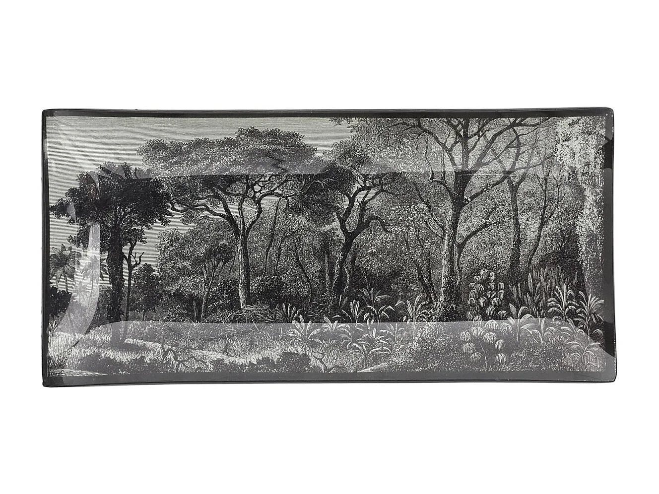 Vide-Poche en Verre "Black Forest" 21cm Noir