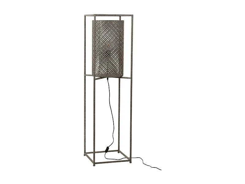 Lampadaire Design "Ajouré" 132cm Gris