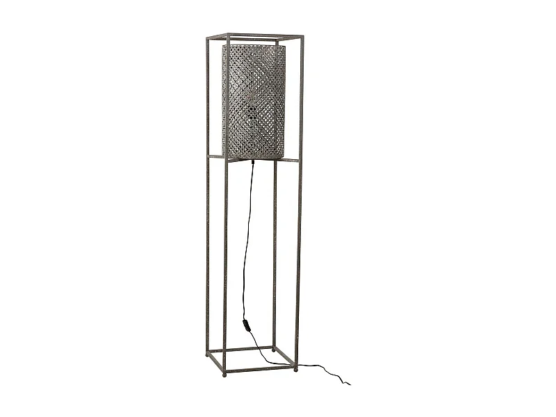 Lampadaire Design "Ajouré" 132cm Gris