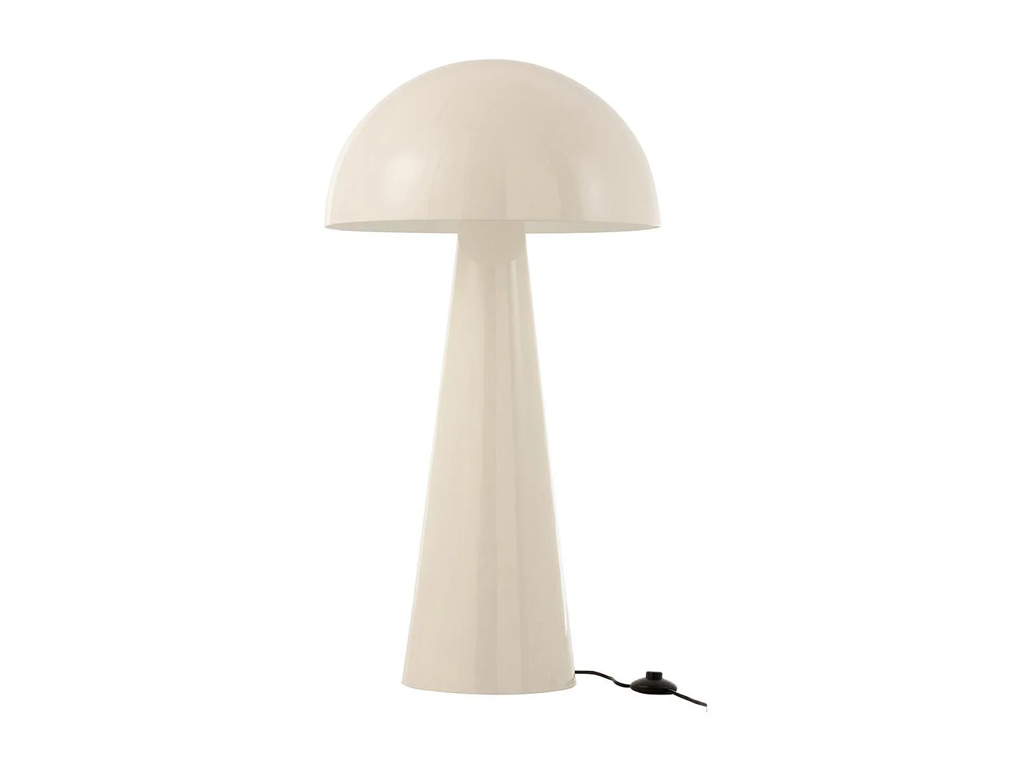 Lampadaire "Champignon Brillant" 99cm Blanc