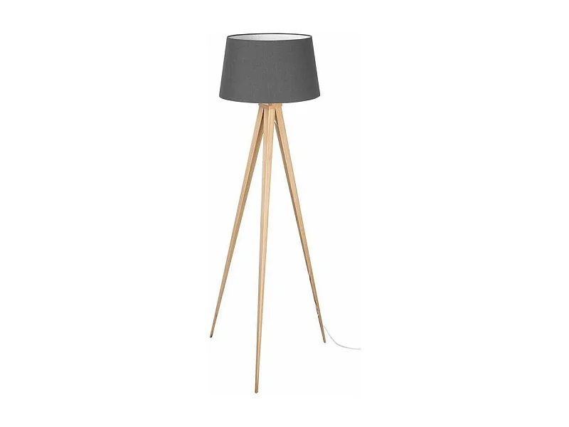 Lampadaire Trépied Design "Renaya" 150cm Beige