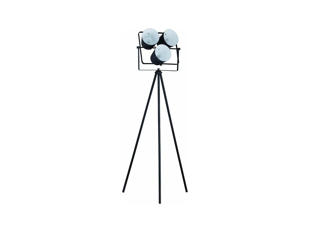 Lampadaire - 3 projecteurs - L 40 x l 20 x H 152 cm - Noir