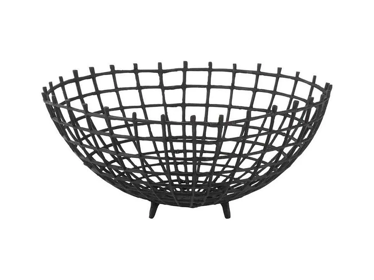 Coupelle Déco en Métal "Odario" 46cm Noir