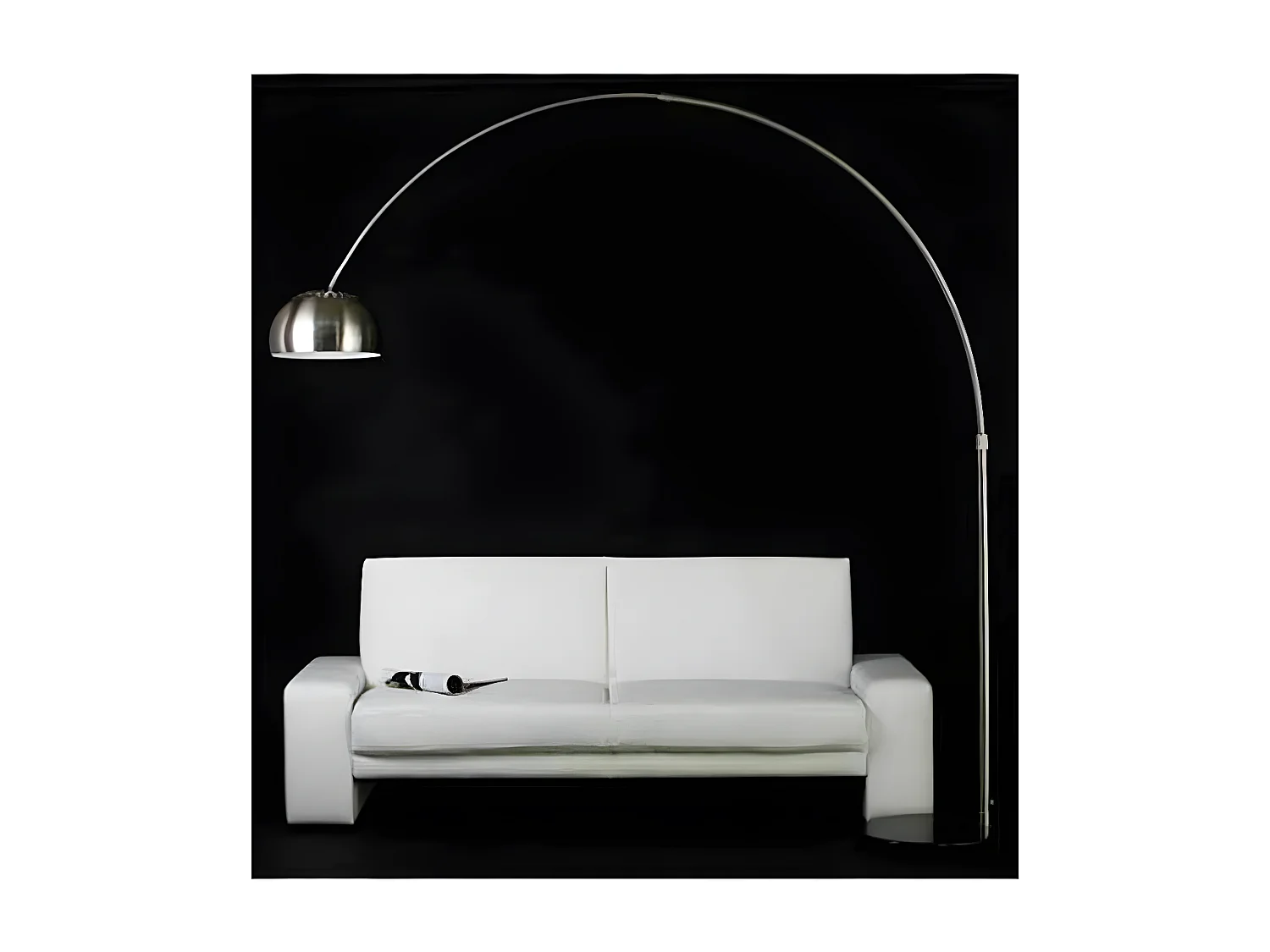 Lampadaire Design "Arc XXL" 245cm Argent