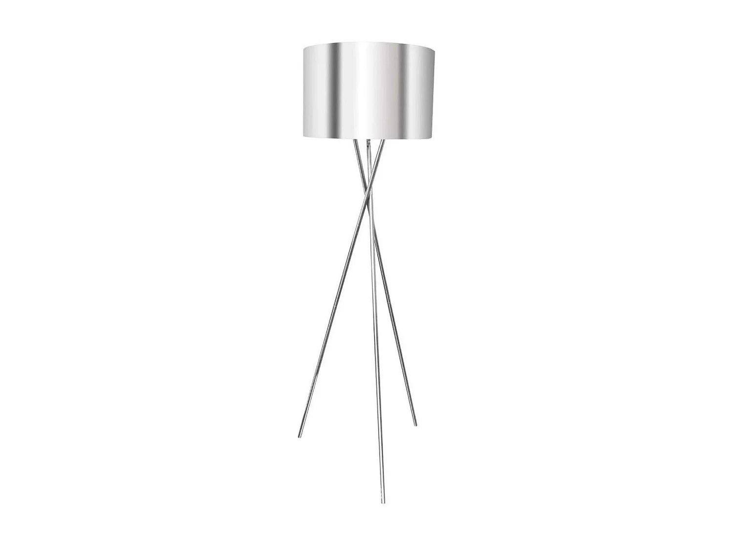 Lampadaire Trépied Design "Mikado" 160cm Argent