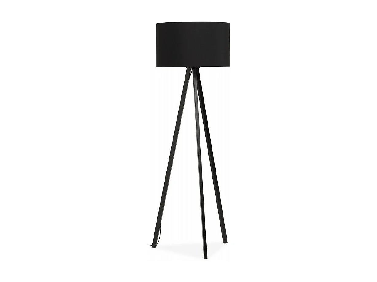 Lampadaire Trépied "Fidelio" 159cm Noir