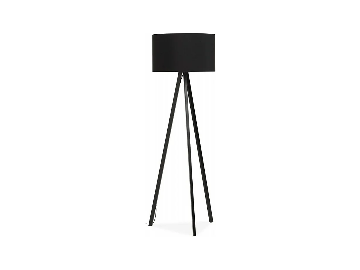 Lampadaire Trépied "Fidelio" 159cm Noir