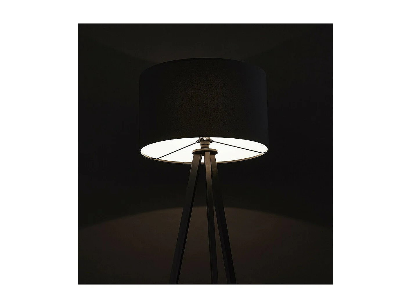 Lampadaire Trépied "Fidelio" 159cm Noir