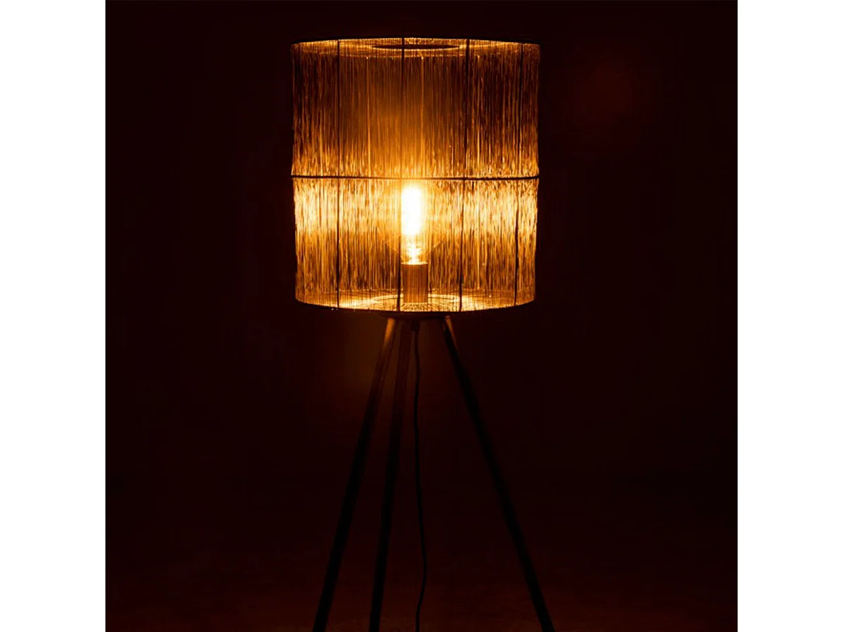 Lampada da terra in metallo industriale 136x74 cm