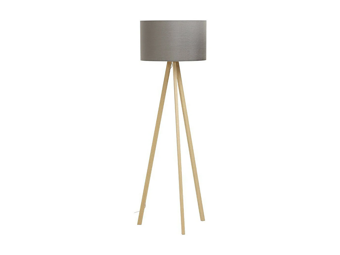 Lampadaire Trépied "Fidelio" 159cm Naturel & Gris