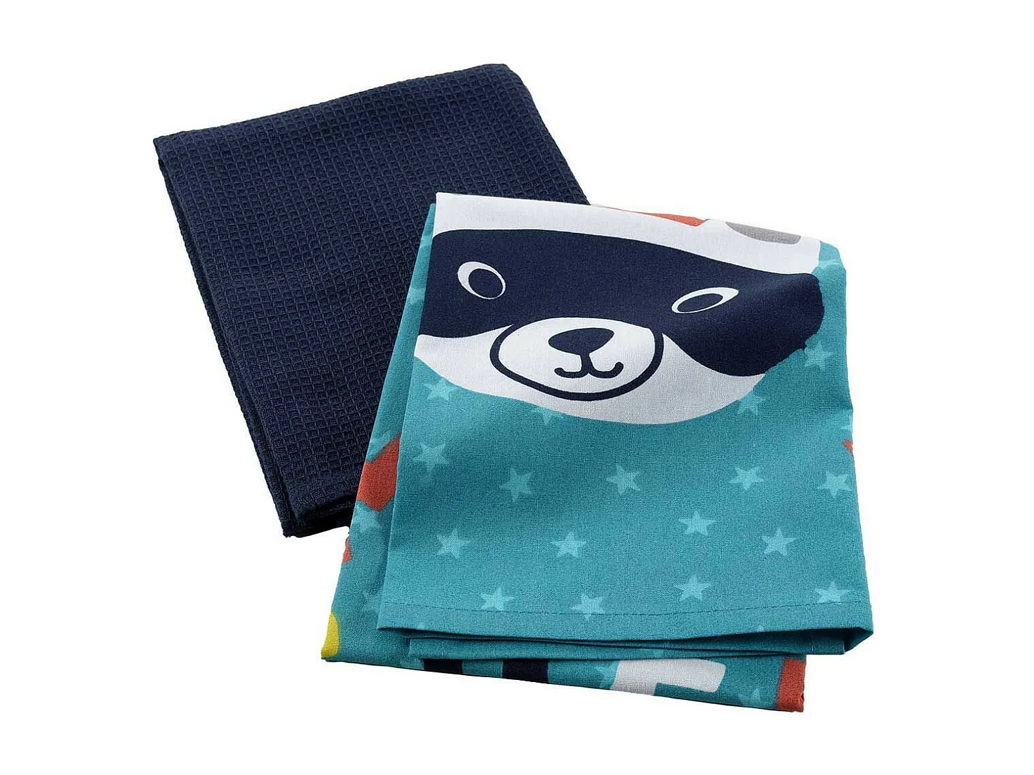 Lot de 2 Torchons Enfant "Mini Chef" 50x70cm Bleu