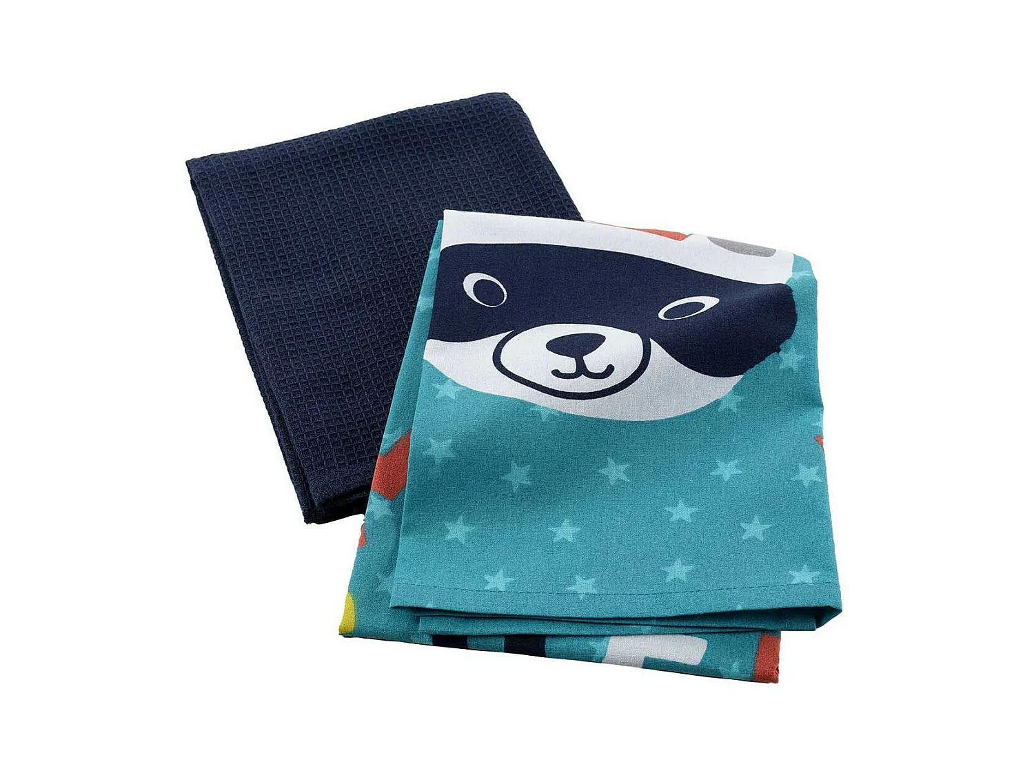 Lot de 2 Torchons Enfant "Mini Chef" 50x70cm Bleu