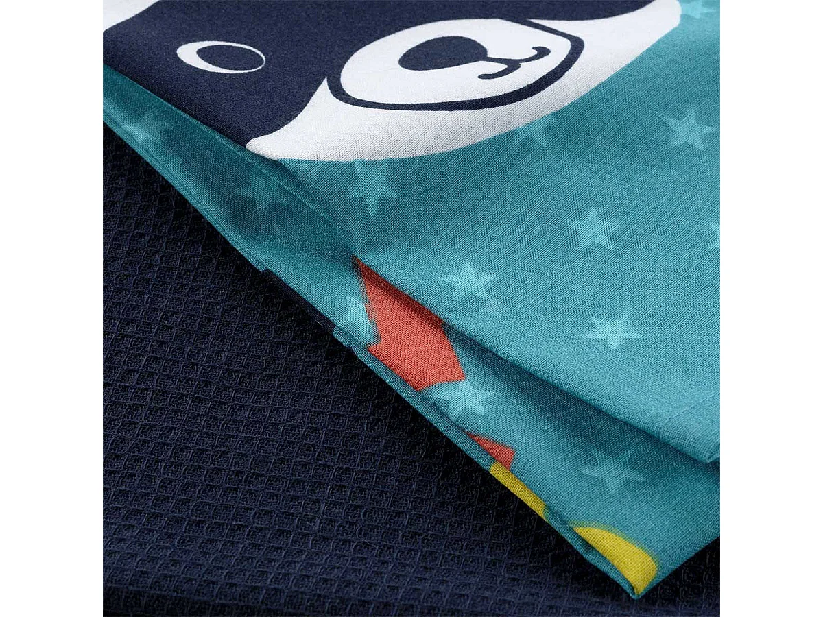 Lot de 2 Torchons Enfant "Mini Chef" 50x70cm Bleu