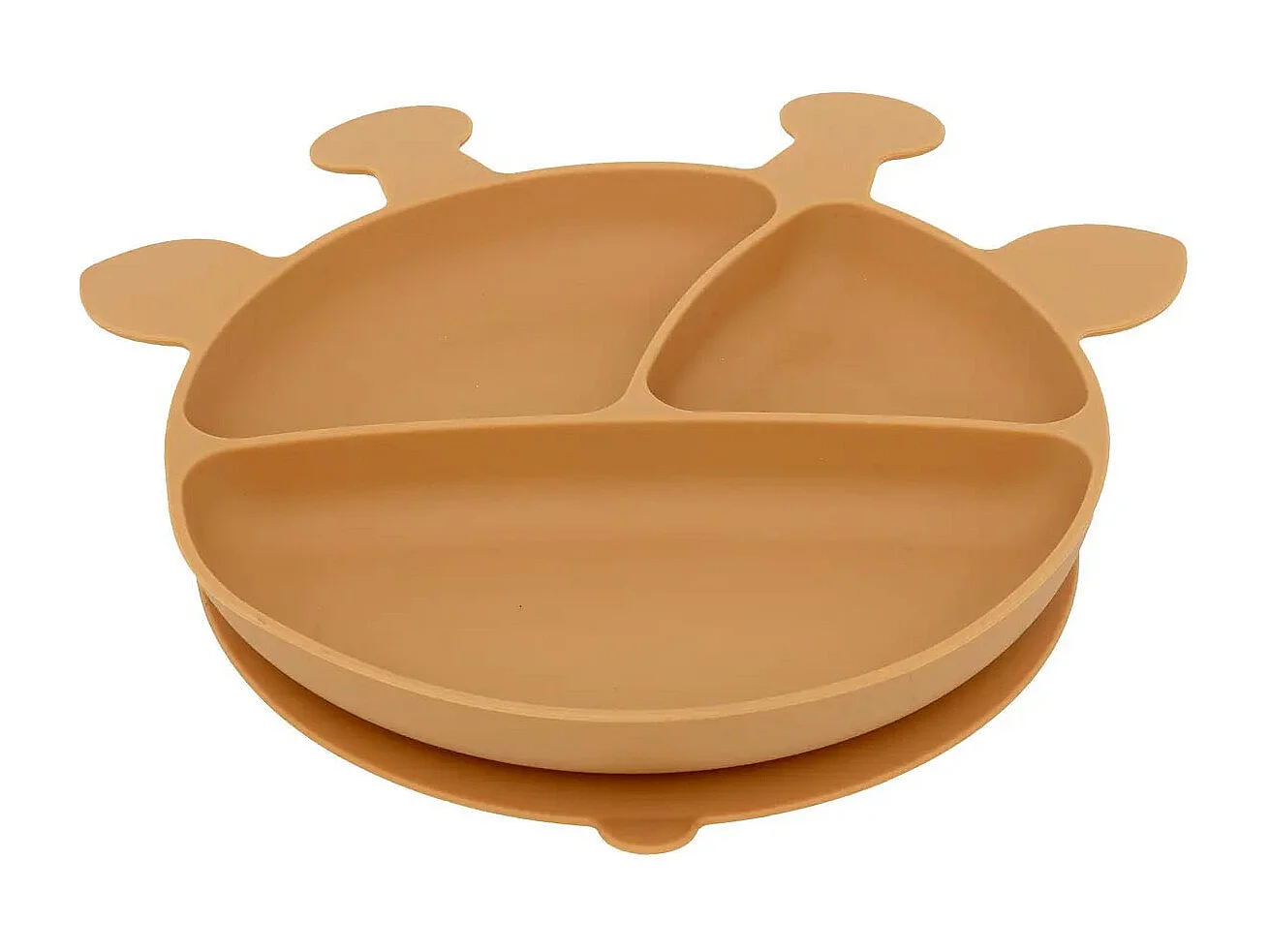 Set Repas Enfant en Silicone "Yum" 21cm Moutarde