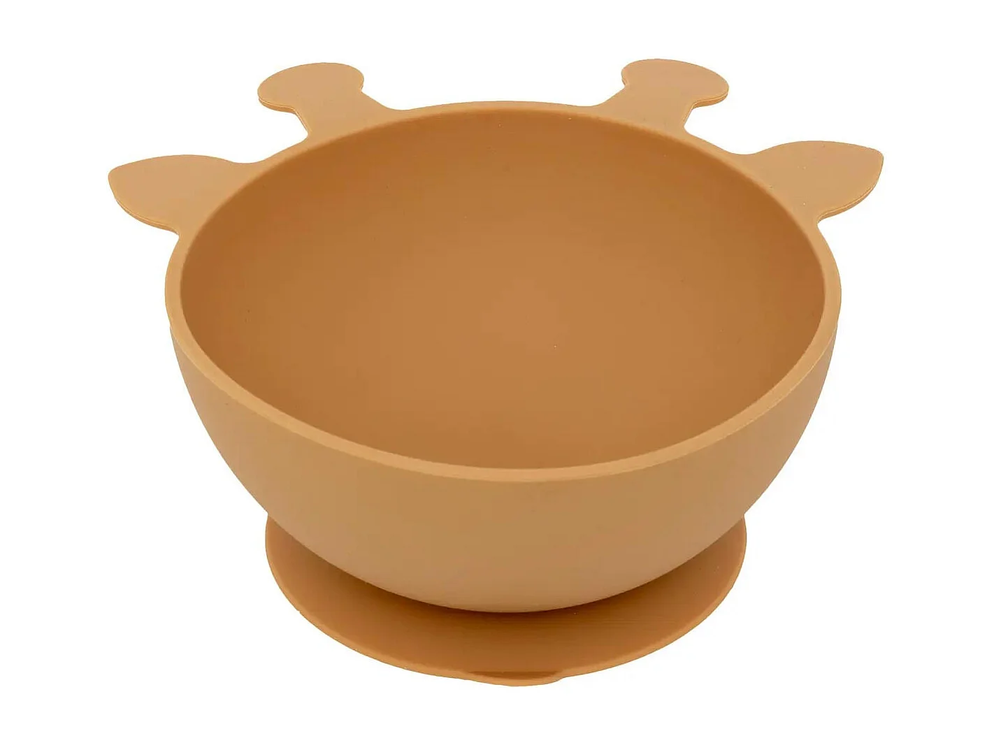 Set Repas Enfant en Silicone "Yum" 21cm Moutarde