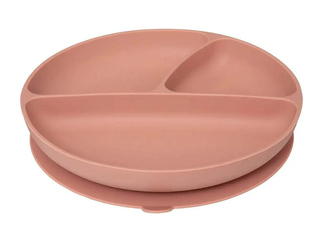 Set Repas Enfant "Silicone" 17cm Terracotta