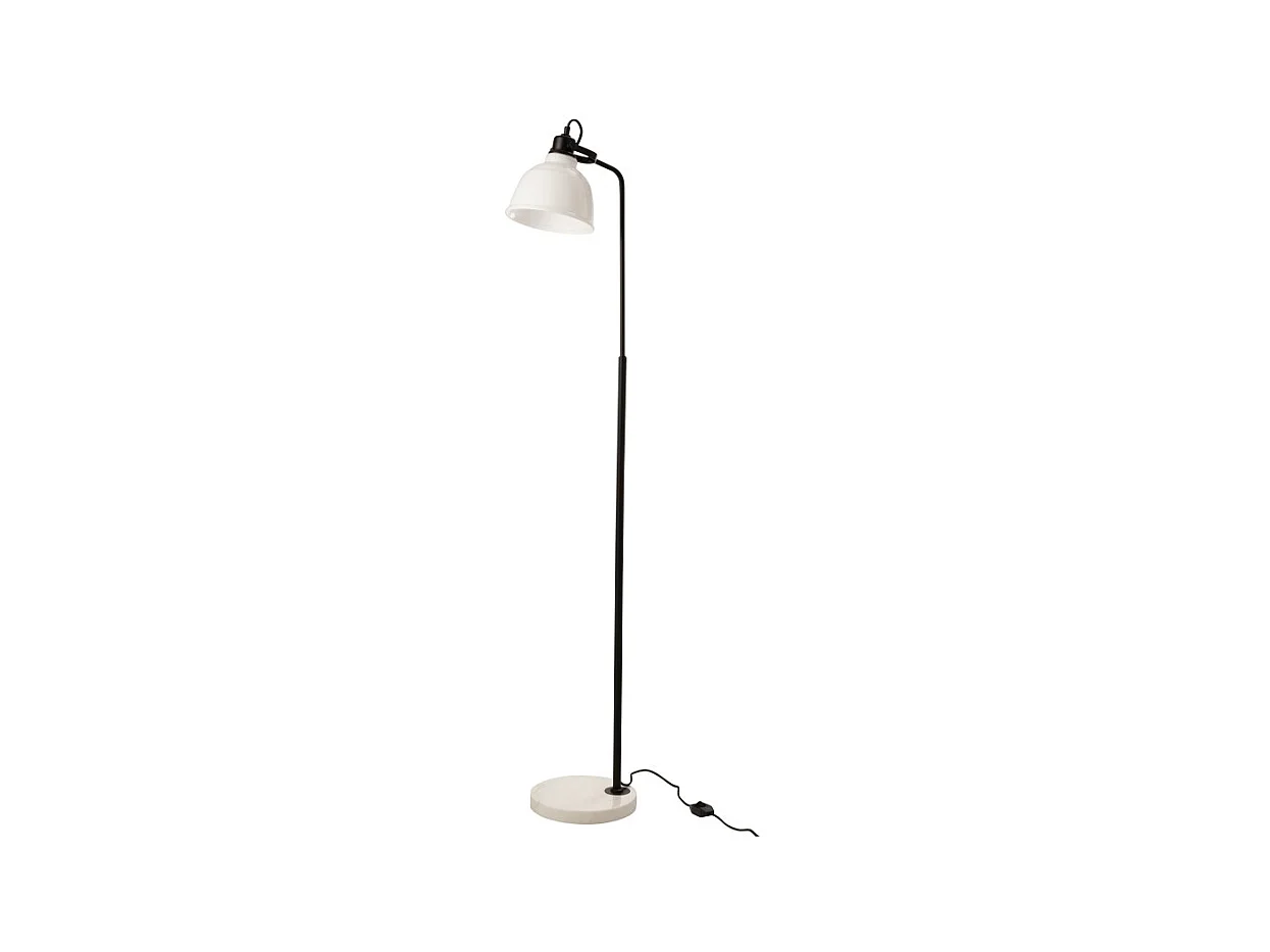 Lampadaire Design en Acier "Magali" 155cm Blanc