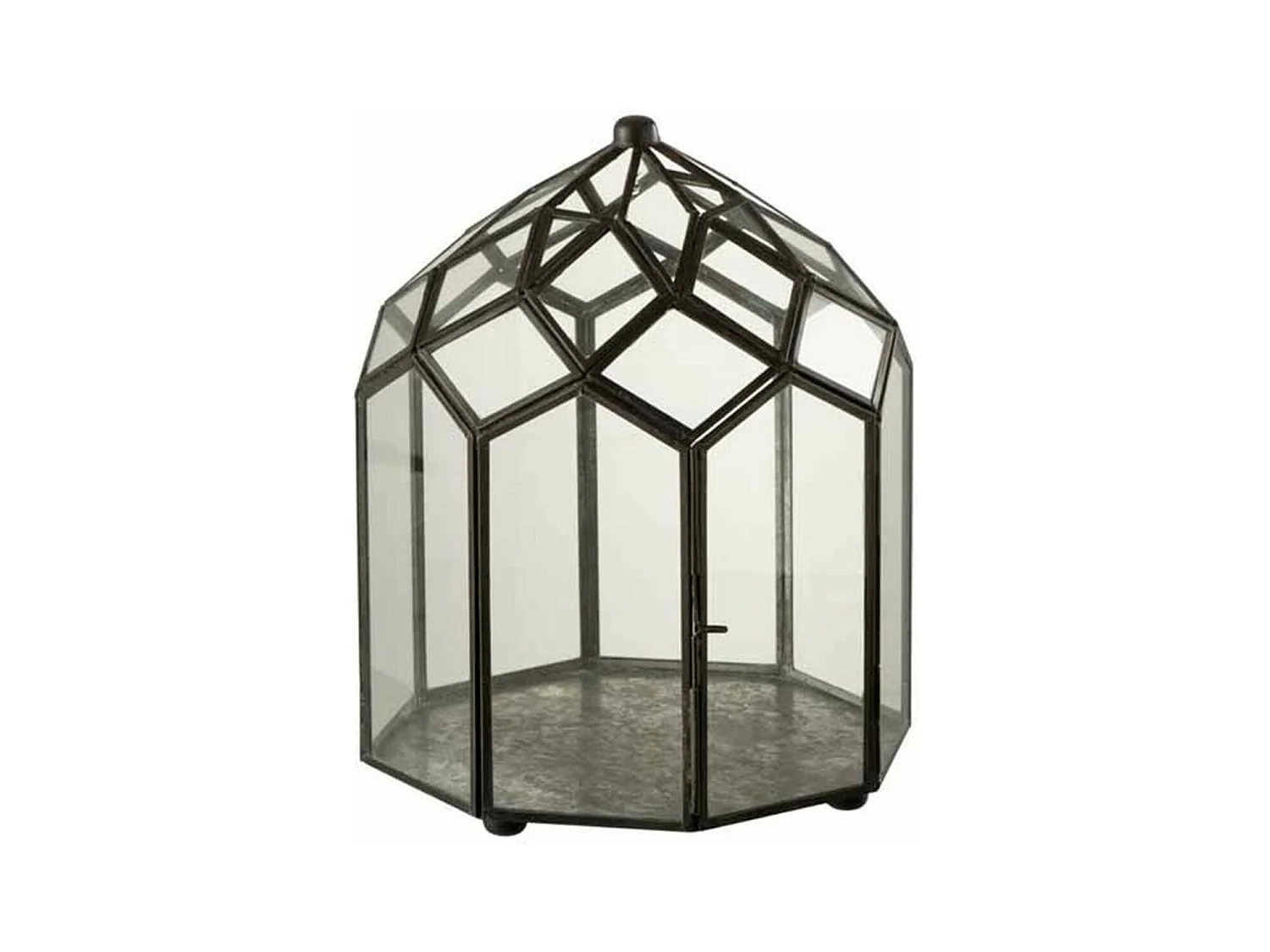 Terrarium en Verre Vintage "Brisla" 30cm Noir