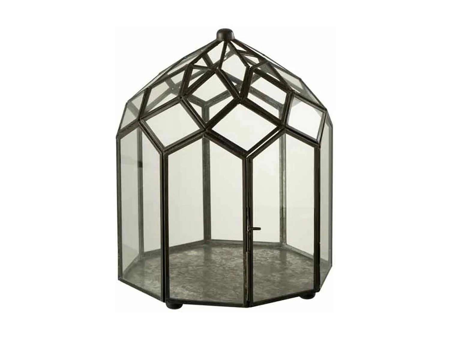 Terrarium en Verre Vintage "Brisla" 30cm Noir
