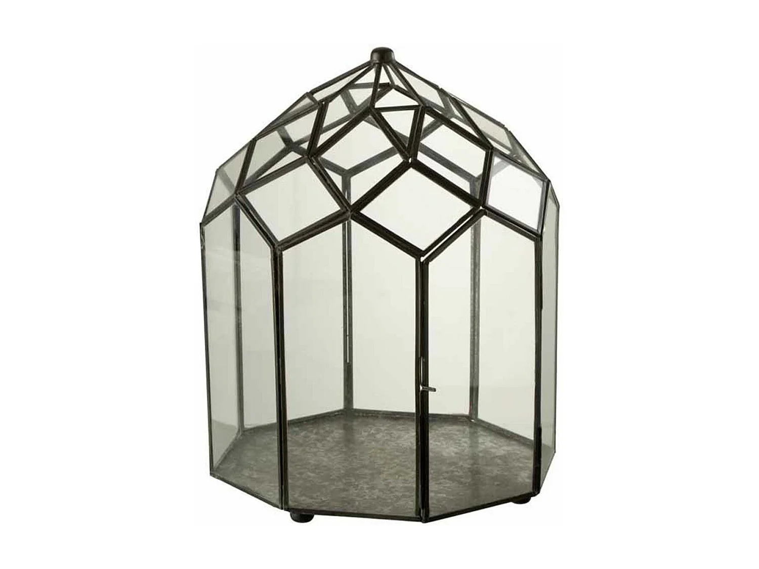 Terrarium en Verre Vintage "Brisla" 38cm Noir
