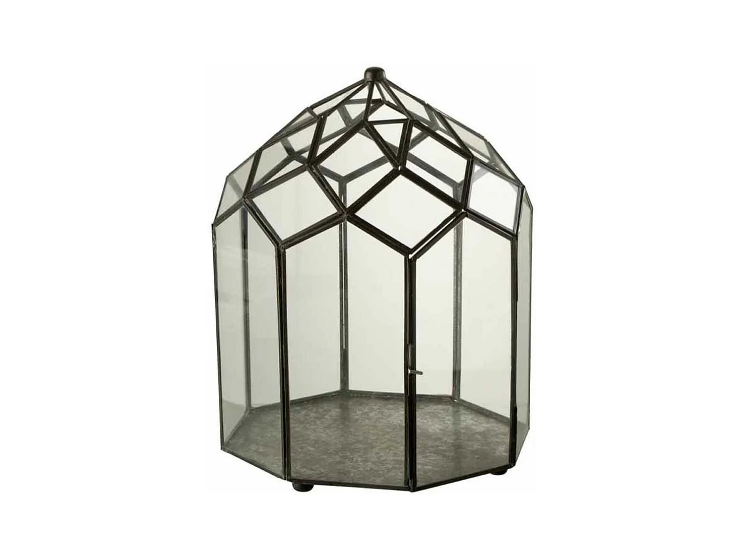 Terrarium en Verre Vintage "Brisla" 38cm Noir