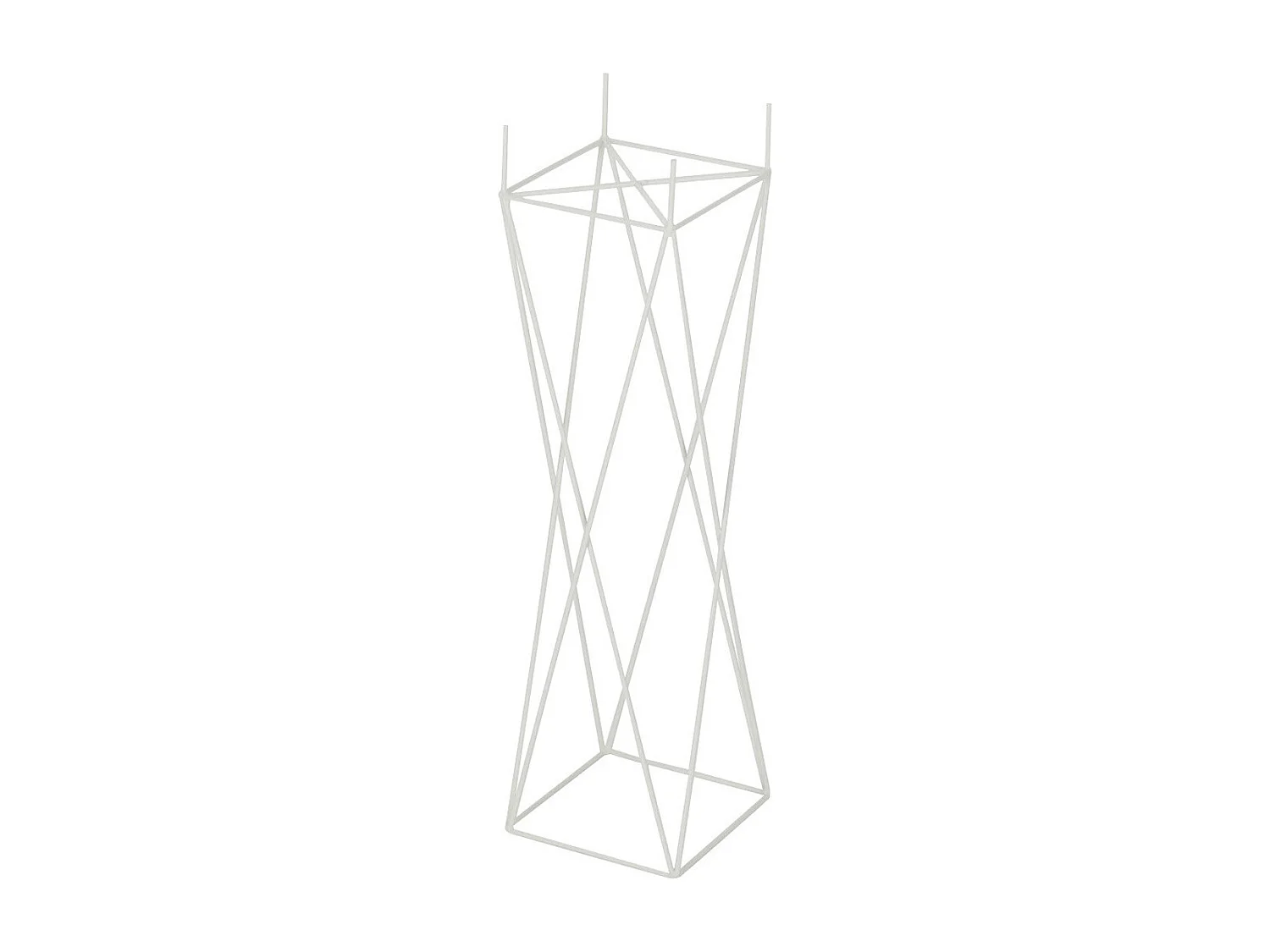 Cache-Pot en Métal "Support Croix" 55cm Blanc