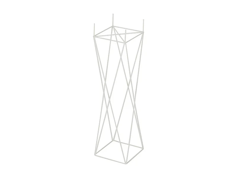 Cache-Pot en Métal "Support Croix" 55cm Blanc