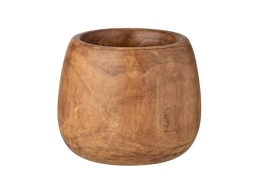 Cache-Pot Déco "Wood Paulownia" 27cm Marron
