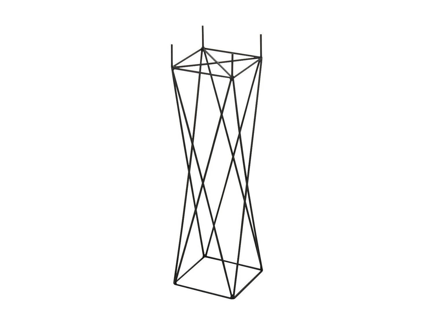 Cache-Pot en Métal "Support Croix" 55cm Noir