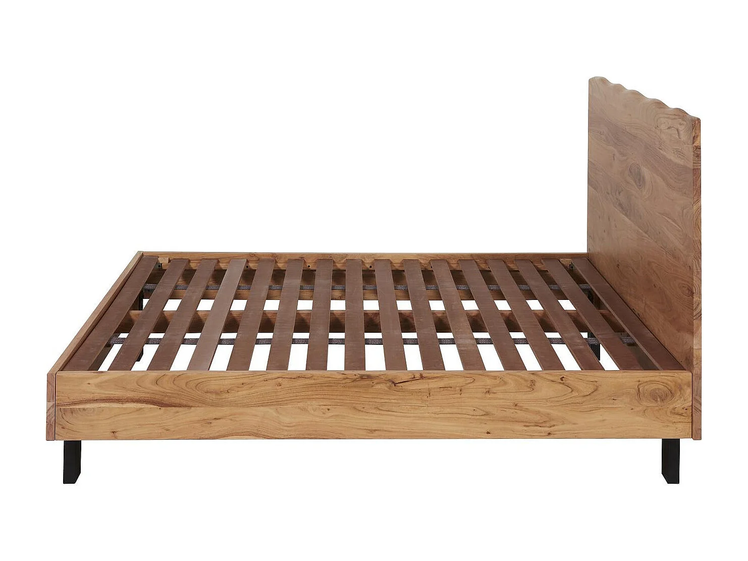 Lit Adulte en Bois "Limata" 160x200cm Naturel