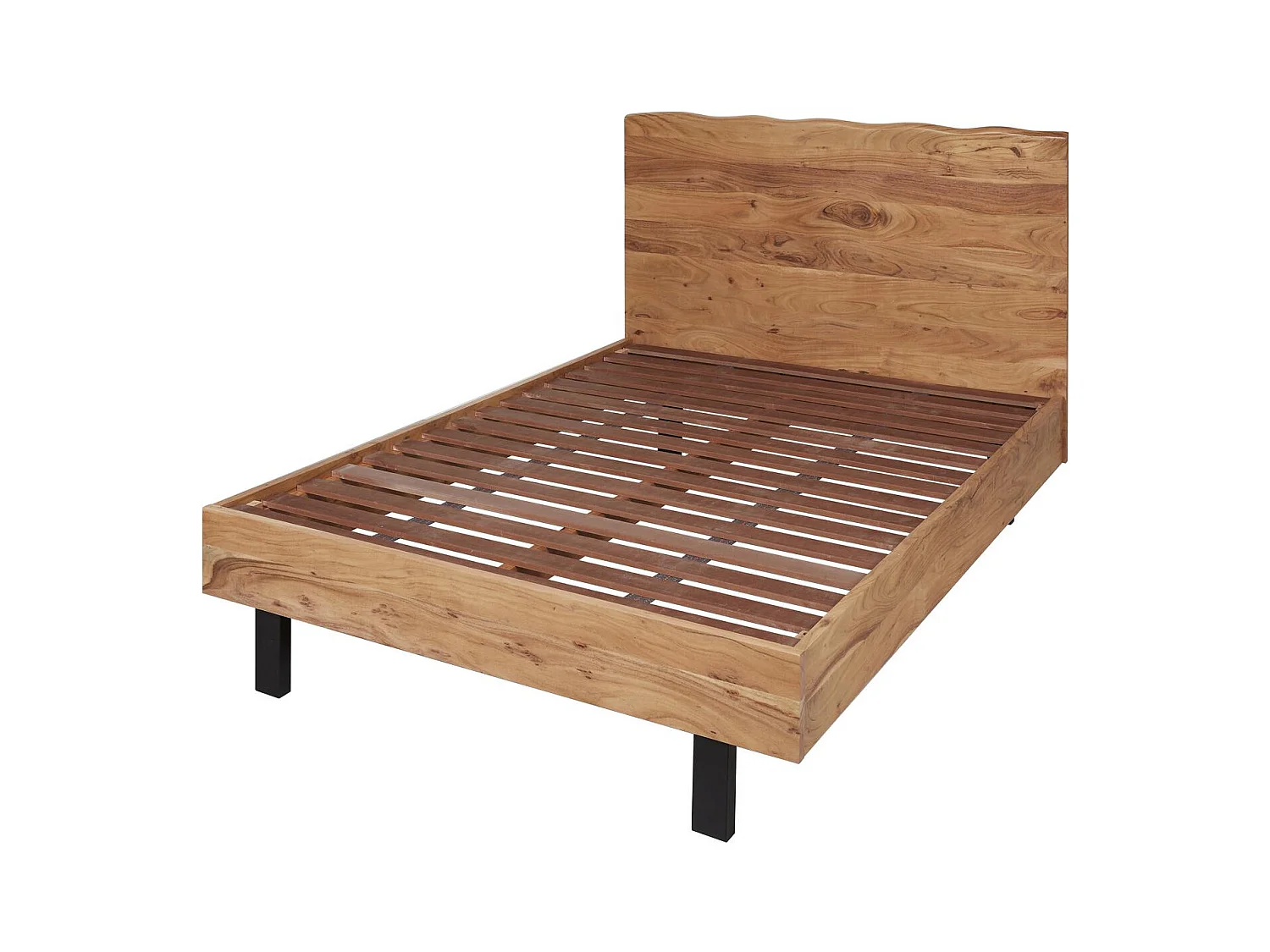 Lit Adulte en Bois "Limata" 160x200cm Naturel