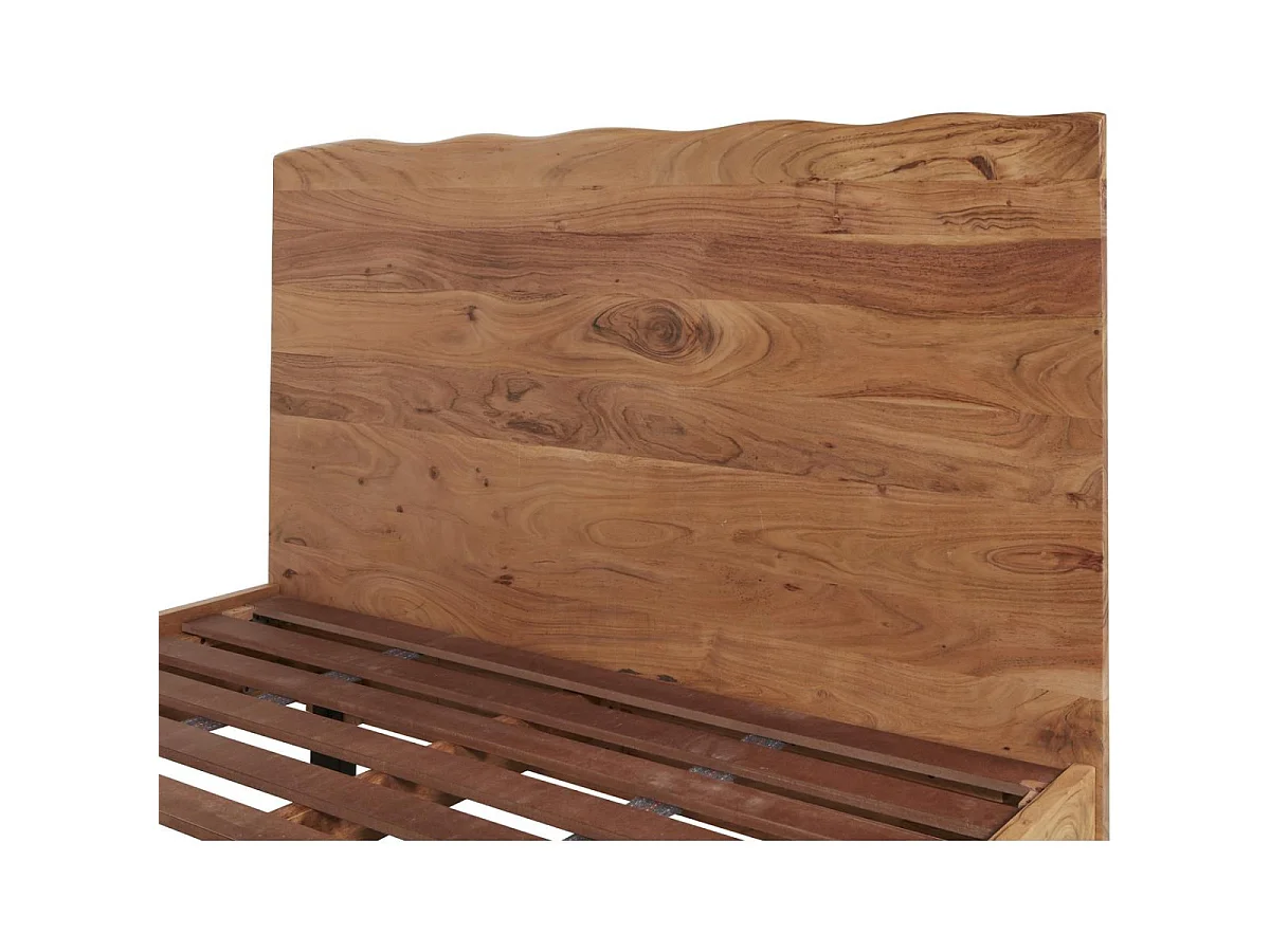 Lit Adulte en Bois "Limata" 160x200cm Naturel