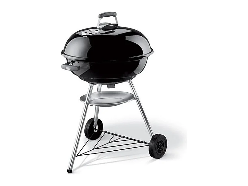 Barbacoa de Carbón Compacta Weber 57cm con Carro - Negro