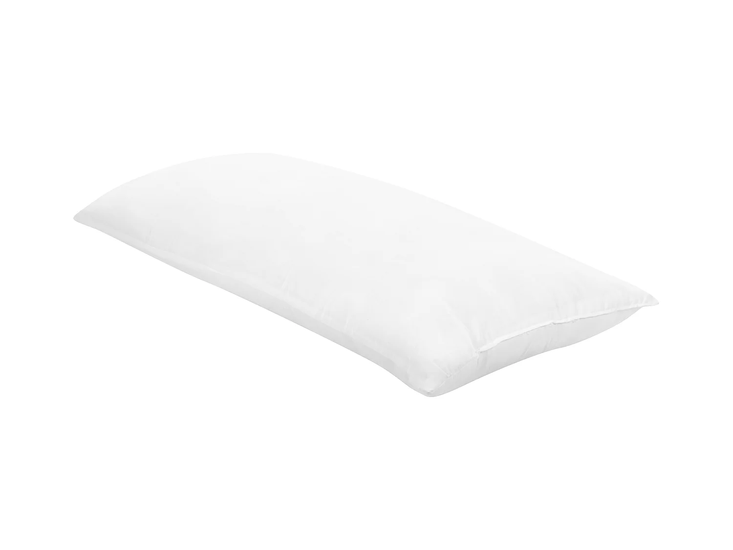Kopfkissen 40x80 cm Mikrofaser weiß niedrig mit Polyester-Füllung Modern Errigal