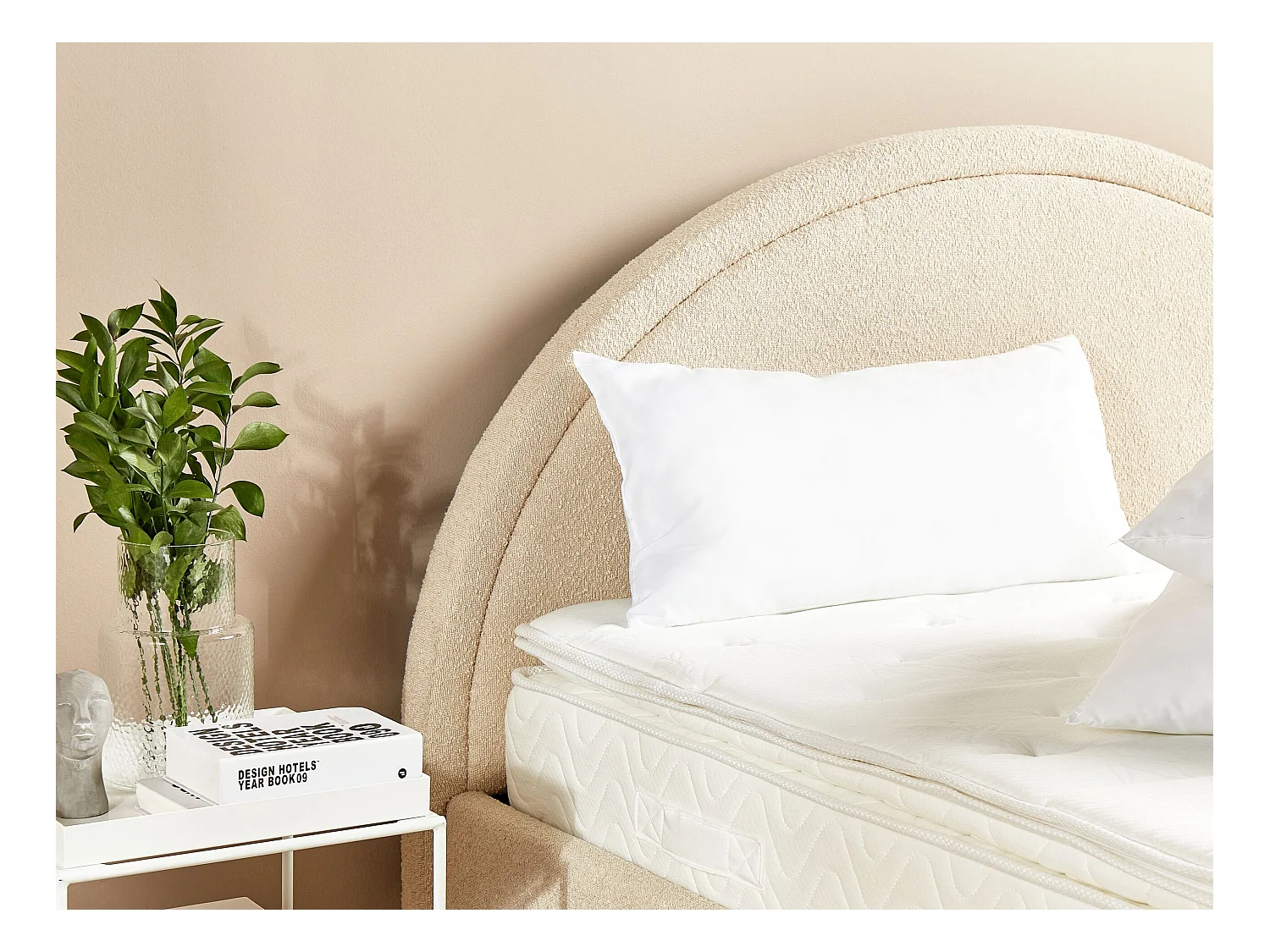 Oreiller ERRIGAL Bas Microfibre 40 x 80 cm Blanc